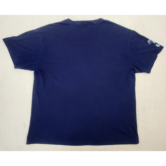 Vintage Polo Ralph Lauren 67 #3 Distressed Graphic T-Shirt Navy Blue Size L Y2K - Picture 4 of 8